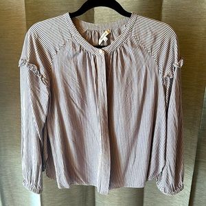 Madewell Viscose Striped top size Small